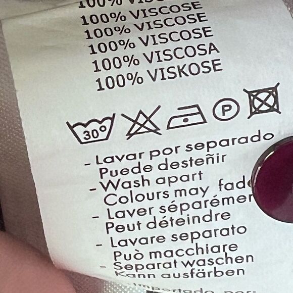 NATURA anthropology Womens Blouse print boho chic Long sleeve viscose S - Picture 15 of 16